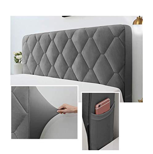 WEDSFC Copri Testata Letto Matrimoniale,Testata Imbottita,Fodera Elastica Protezione, Coprire Antipolvere in Cotone Europeo Cover Lavabile per Decorazione Camera Letto