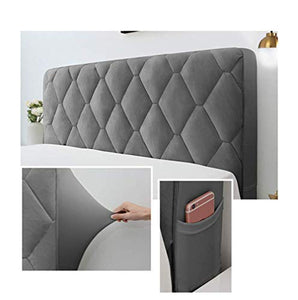 WEDSFC Copri Testata Letto Matrimoniale,Testata Imbottita,Fodera Elastica Protezione, Coprire Antipolvere in Cotone Europeo Cover Lavabile per Decorazione Camera Letto