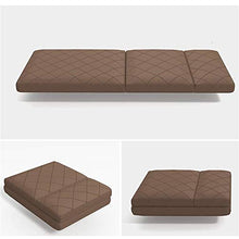 ZIEO Mat Pieghevole Multifunzione Materasso Pieghevole Tappetino Pieghevole Giudizi Sedia salvaspazio futon Traspirante Pieghevole futon Giapponese (Color : Brown, Size : 190x70x5cm)