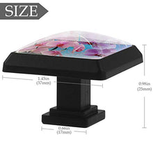 Fiore viola rosa 3 PCS Pomelli per Porta, Pomolo per Mobile, Pomelli per Mobili con Viti, Maniglia per Armadietto, Pomelli per Porta, Pomelli per Cassetti per Porta, Armadio, Cassetto e Credenza