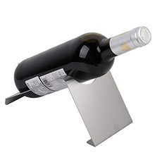 Hongzer Portabottiglie da appoggio per Bottiglia Singola, Espositore per portabottiglie da Vino in Acciaio Inossidabile, Portabottiglie da Tavolo