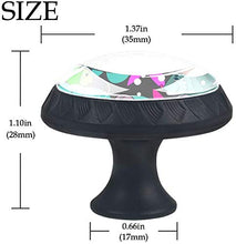 Pesce carino Pomelli per Porta Set di 4 Pomelli per Mobili Manopole per Cassetti Cucina Armadio Vetro