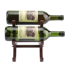 Longzhou Portabottiglie Vino Rosso in Legno Porta Vino Rosso mensola Supporto 6 Bottiglie