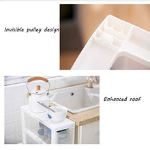 TXXM, cassettiera con cuciture e cassetti, per riporre cassetti, armadietti da bagno, cucina, colore: bianco, dimensioni: 3 strati.