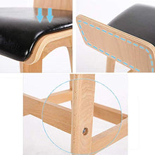 ZEH Sedia da Ufficio Sgabello da Bar, Ristorante Seggiolone Multifunzionale in Legno massello a Barre in Legno Sgabello Bar da Cucina Moda Alta Sgabello Sedia Girevole (Colore: Bianco) FACAI