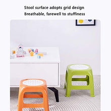 H-M-Shelf Sgabello Antiscivolo in plastica, Sgabello Che Cambia Scarpe, Sgabello per Il Bagno Addensato per la casa, Sgabello Basso, Sgabello Basso 29.6x29.6x26.7cm (Color : Green)