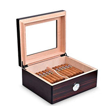 Humidor Humidor per Sigari in Legno Massello Scatola per Sigari in Legno di Cedro Naturale Professionale umidità Costante E Idratante Rifiuta Gli Insetti Melanzane Possono Contenere 50