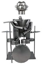 Brubaker portabottiglie portabottiglie per Vino - Decorazione Oggetto Metallico - con Biglietto di Auguri per Regalo di Vino