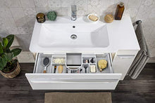 FACKELMANN - Lavabo in marmo colato Luxor sinistro/lavabo in marmo colato, dimensioni: circa 100 x 14,5 x 48,5 cm (L x A x P): 100 cm