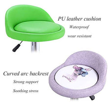 Poltrone Nubao Semplice Bar Sedia Piede Alto Sgabello Girevole Bar Sedia Sedia di Bellezza Barber Chair, Rosso, Pulleychassis (Color : Green, Size : Silverbase)