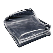 GJSN Copertura in Tela Cerata Multiuso per Esterni Di Grandi Dimensioni con Occhielli - Copertura Antipolvere Antipioia per Piante Trasparenti,Chiaro,1,7X2,9 M