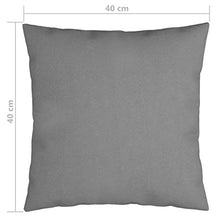 Buyounger Cuscini Decorativi 4 pz Grigi 40x40 cm in Tessuto
