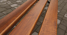 Krakwood - Panchina da giardino in legno per 3 posti, per giardino, patio, sedie da esterno
