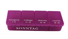 com-four® 2X Dispenser per dose di farmaco 7 Giorni - Scatola per farmaci - Scatola per Pillole - Scatola per compresse - Dose settimanale [Lingua: Tedesco]