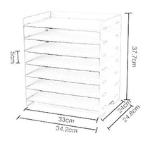 Schedario Classificatore Verticale Cartella del Desktop, Portariviste in Legno Scaffale per Cancelleria A più Piani, Forniture per Ufficio O Articoli per La Casa (Size : #17)