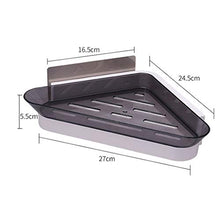 &ripiano di stoccaggio Unità di scaffali, Treppiede for bagno domestico Montaggio a parete Appendiabiti di scarico ad angolo Cremagliere del bagno Ripiano di stoccaggio ripiano for WC Scaffale di fini