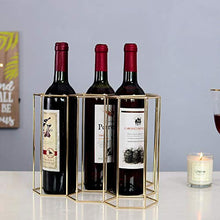 Semplice Moderno Vino Rack D'oro High-End Triangolare Ferro Wine Cabinet Creativo Vino Decorazione Vino Espositore