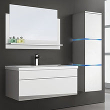 Home Deluxe - Set di mobili da bagno – Wangerooge Big bianco – grande – con lavabo e accessori completi – Larghezza lavandino: circa 80 cm (L) | Set di mobili da bagno