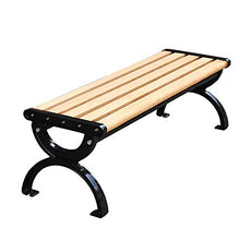 outdoor furniture Sedia in Metallo Panca Giardino per Esterni, Telaio in Alluminio pressofuso Rinforzato antiruggine da banco in Legno massello anticorrosivo, Sedili Resistenti alle intemperie