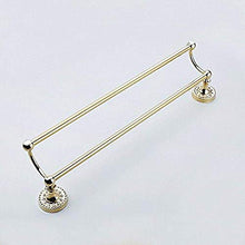 PYROJEWEL A Parete Rack Rail da Bagno cremagliera cremagliere Gancio Doppia cremagliera Oro di Rame Forato 62 Centimetri mensola da Bagno