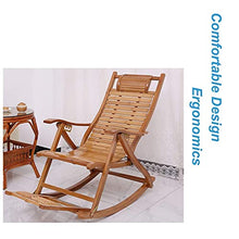 PAKUES-QO Lettini Pieghevoli Sedie da Giardino Sedia reclinabile per Esterni Lettino Prendisole, Sedia a Dondolo Poltrona per Soggiorno Balcone Patio Giardino