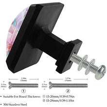 Fiore viola rosa 3 PCS Pomelli per Porta, Pomolo per Mobile, Pomelli per Mobili con Viti, Maniglia per Armadietto, Pomelli per Porta, Pomelli per Cassetti per Porta, Armadio, Cassetto e Credenza
