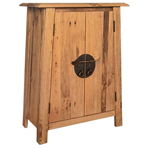 vidaXL Armadietto da Bagno in Massello di Pino Riciclato 59x32x80 cm Mobiletto