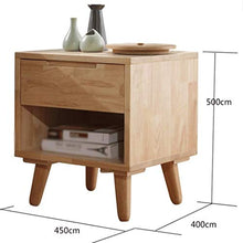 H-CAR Comodino - Sedia Comodino Vintage Comodino Vintage con ripiano portaoggetti Angoli Comodino Accanto a Mobile per Soggiorno Camera da Letto Uso Ufficio 45 * 45 * 50 cm