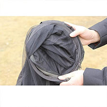 Amaca da viaggio Panno per paracadute Anti-zanzara Supporto automatico per asta Zanzariera Amaca per zanzare Viaggio all'aperto Campeggio Ha. (Colore nero)