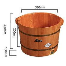 Vasca Per Pediluvio, Vasca Per I Piedi In Legno Massaggio Per La Salute Vasca Per I Piedi Che Aumenta In Modo Durevole Idromassaggio Massaggio Plantare Spa Sauna Bagno (colore : Oak 300mm)