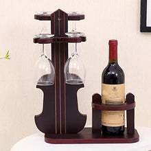 FAGavin Upside Down Red Wine Bottle Rack Calice Vino portabottiglie in Vetro Stile Violino Elegante Decorazione Rack