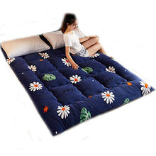 QXTT Materasso Letto Futon Matrimoniale E Singolo Pieghevole E Arrotolabile Materassi da Terra Alto Futon Trapuntato Salvaspazio per Campeggio Balconi Picnic,C-90 * 200cm