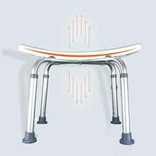 LXLAMP Sgabello per Vasca ergonomico da Doccia Vecchio Sgabello da Bagno Antiscivolo, Staffa in Alluminio/Sgabello in Plastica/Tappetino Antiscivolo / 6 Altezza Regolabile (Size : A)