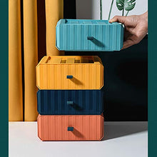 Organizer da tavolo Scatola portaoggetti Cassetto 4 pezzi Cassetto portaoggetti in plastica Organizzazione scrivania Cassetti portaoggetti impilabili Set per accessori per ufficio a casa Gioielli e me