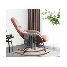 XinQing-Sedia a Dondolo Sedia a Dondolo per Uso Domestico Importato in Microfibra in Microfibra Resistente all'Usura e AntiGraffio Soggiorno Balcone Pigro Lay lionge Sedia 114x72x105cm