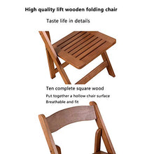 Chair QL sedie richiudibili Sedia Pieghevole in Legno Massello con Schienale Semplice per Uso Domestico, Sgabello per Sedia da Computer per Ufficio, Semplice Poltrona da Soggiorno Sedie Pieghevoli