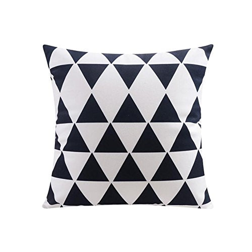 CJC Cuscino Tessili Stampa Artistica Geometrica Guardare TV Supporto per la Lettura Lombare del Collo Posteriore Leg Rest Bar Divano Car Chair Decorative (Colore : .t2, Dimensioni : 55x55cm)