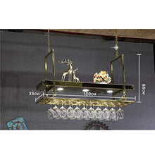 WLABCD Portabampa Del Vino Home Red Holder Restaurant Bar Bar Vino Glass in Vetro/Soffitto Appeso Bottiglia Di Vino Porta Bottiglia Metallo in Ferro Di Vino Happio Di Vino Hard Hard/Grande Altezz