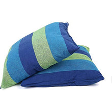 Poltrona sospesa blu/verde, per interni ed esterni, 120 kg, sospesa, decorazione, amaca, altalena da giardino