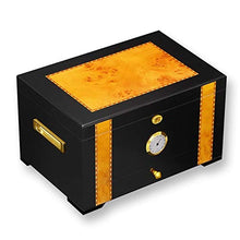 Scatola Porta Sigari Cedar wood wood sigaro humidor lusso portatile caso portatile viaggio grande capacità humidor domestico tabacco accessori humidificatore igrometro Scatola porta Sigari per Casa