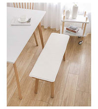 Cuscino per Panca da Esterno, Cuscino di Ricambio, per Viaggi, Altalena, Tinta Unita Cuscinetto per Sedili da Banco Semplice Non-Slip Cuscino-off-White 150×40cm(59×15in)