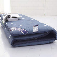 PLOLLD Traspirante Tatami Materasso - 4 Centimetri di Spessore Inizio Morbido Tappetino futon Pad Dormire (Blu) (Size : 100×200cm)