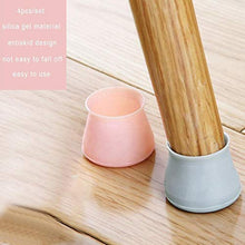 Camisin, 16 coprigambe per sedie in silicone, protezione per pavimento rotonda, per mobili, tavolo, antiscivolo, colore: rosa