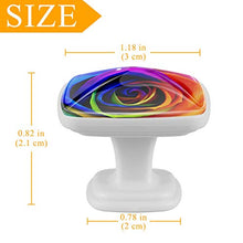Rosa arcobaleno 4 PCS Pomelli per Porta, Pomolo per Mobile, Pomelli per Mobili con Viti, Maniglia per Armadietto, Pomelli per Porta, Pomelli per Cassetti per Porta, Armadio, Cassetto e Credenza