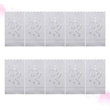 ARTFFEL Vola 40PCS Sacchetti della Candela Amore Forma Scava Fuori Carta Luminary Borse Candela Borsa Fiamma Sacchi di Carta Resistente for Candela (Double Heart) .Compleanno