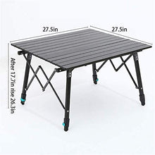 Tavolo da picnic all'aperto Tavolo da campeggio pieghevole in alluminio Pieghevole Picnic Picnic Portatile Pieghevole Pieghevole da campeggio BBQ Tabella con sacchetto di trasporto Bbq Party Table
