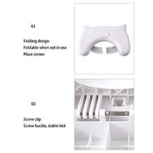 Pieghevole Sgabello Fisiologico per WC Bagno,Lo Sgabello Servizi Igienici Fisiologico per Toilette,Antiscivolo Anti costipazione Heal Squat emorroidi,Adottate La Posizione Naturale Anti Stitichezza
