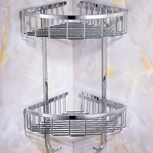 &ripiano di stoccaggio Bagno Mensola, acciaio inox cesto rack di stoccaggio Scaffale-2 strati Scaffale di finitura