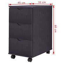 XHCP Cassettiera Credenza Comodino Cassettiera Armadietto in Legno massello di Abete 80x36x75 cm
