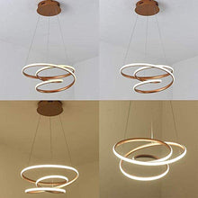N/Z Home Equipment 30w LED Dimmable with Remote Control Modern Creative Golden Ring Design Used in Bedroom Living Room Kitchen Dining Table Bar Loft Easy to Tall